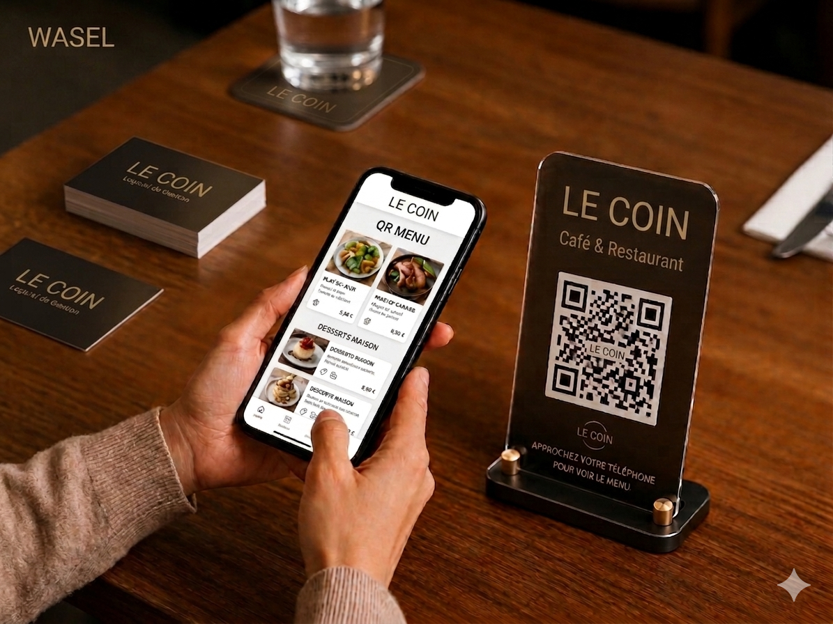 Logiciel Menu QR Code & Écran TV pour Restaurant en Tunisie | Wasel
