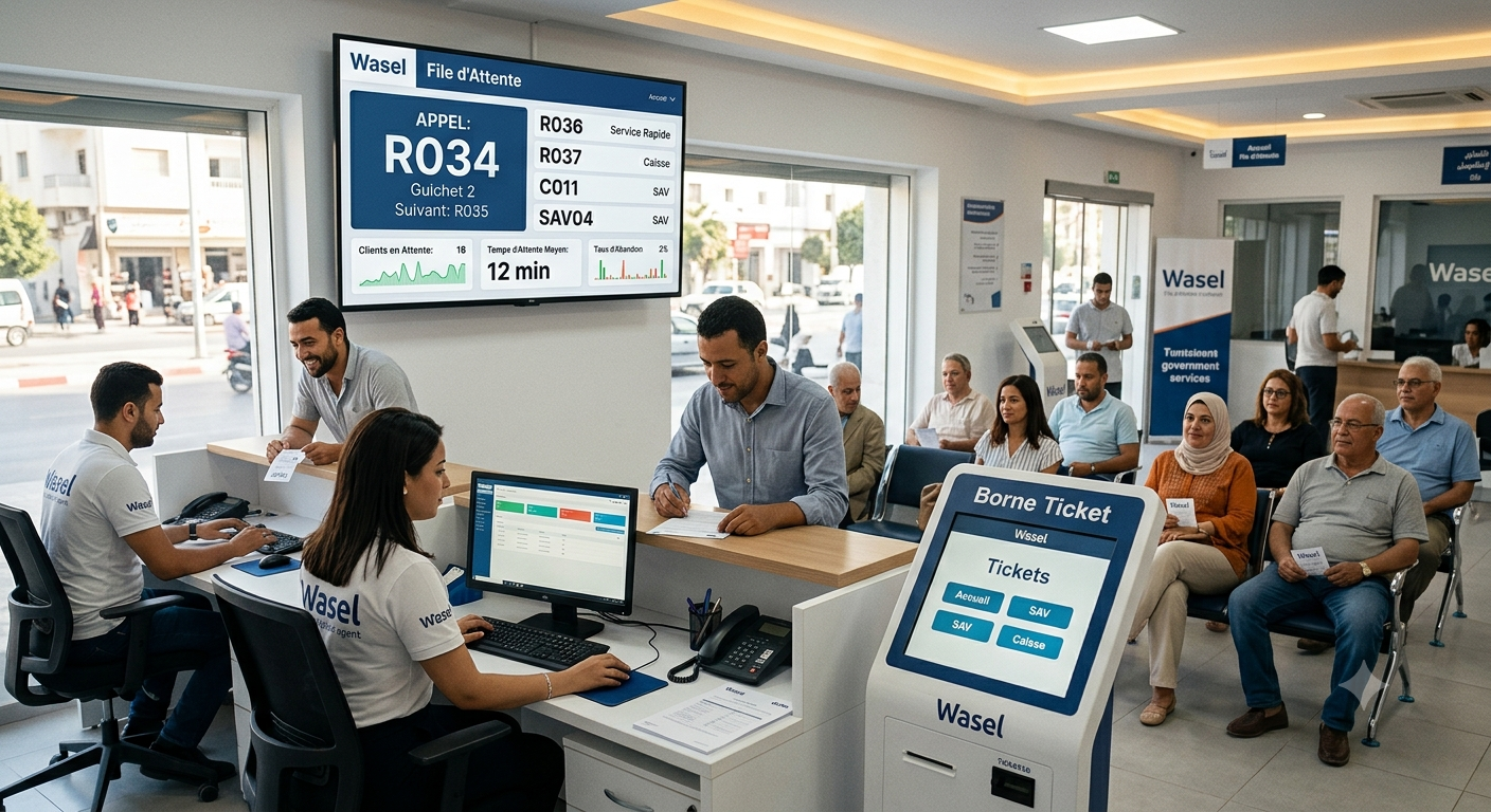 Libérez votre comptoir : Solution de gestion de file d'attente intelligente